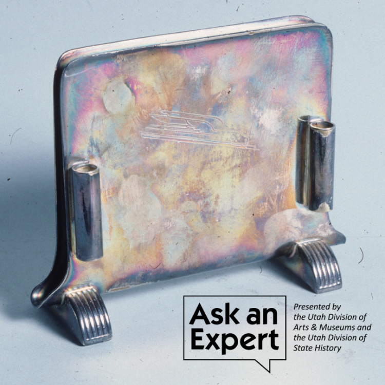 Ask and expert: Presented by the Utah Division of Arts & Museums and the Utah Division of State History: picture of metal art