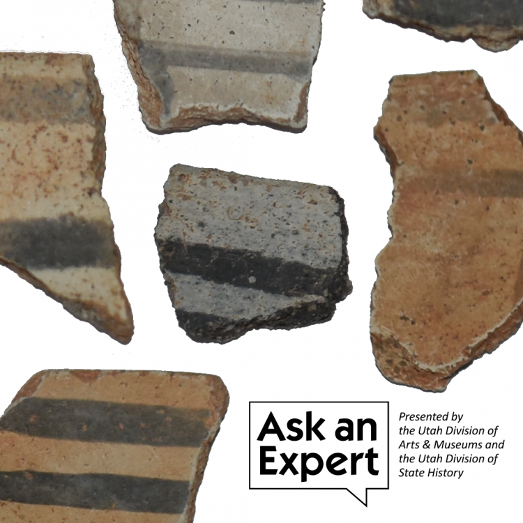 Ask and expert: Presented by the Utah Division of Arts & Museums and the Utah Division of State History, Picture of old artifacts