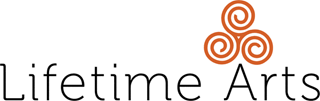 The logo of Lifetime Arts.